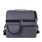 Insulated Lunch Bag Box Tote Cooler For Women Men Hot Cold Food Thermal - Red