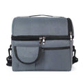 Insulated Lunch Bag Box Tote Cooler For Women Men Hot Cold Food Thermal - Grey