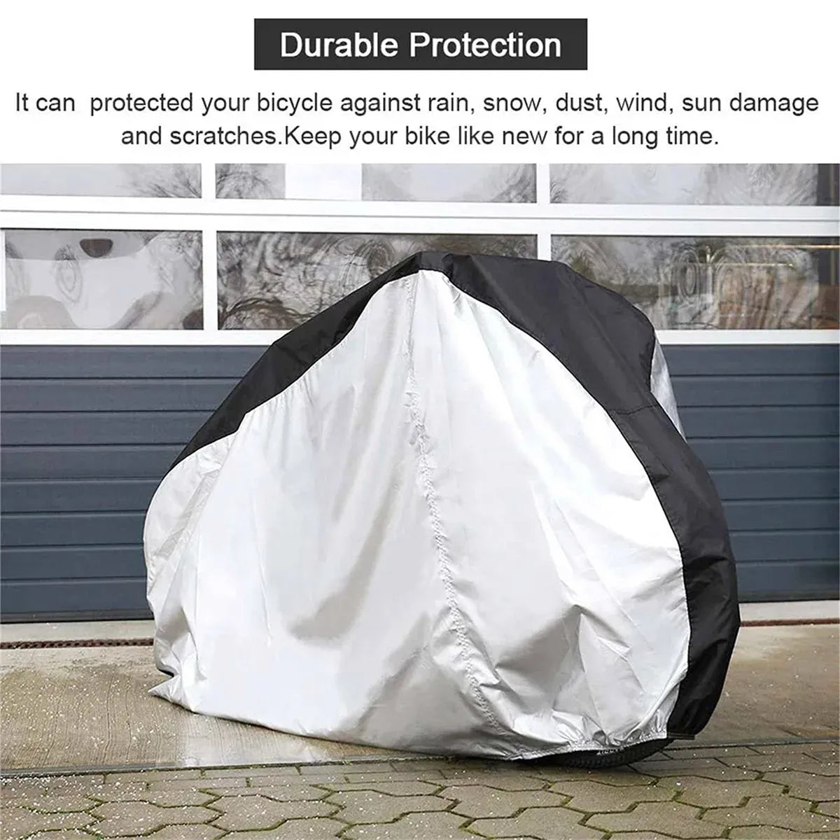 Large Bikes Cover Outdoor Rain Sun Protector for Bicycle Dustproof Waterproof