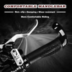 Mountain Bike Handlebar Grips Lock On Horn Style Grip Cover with Bar Ends Pair