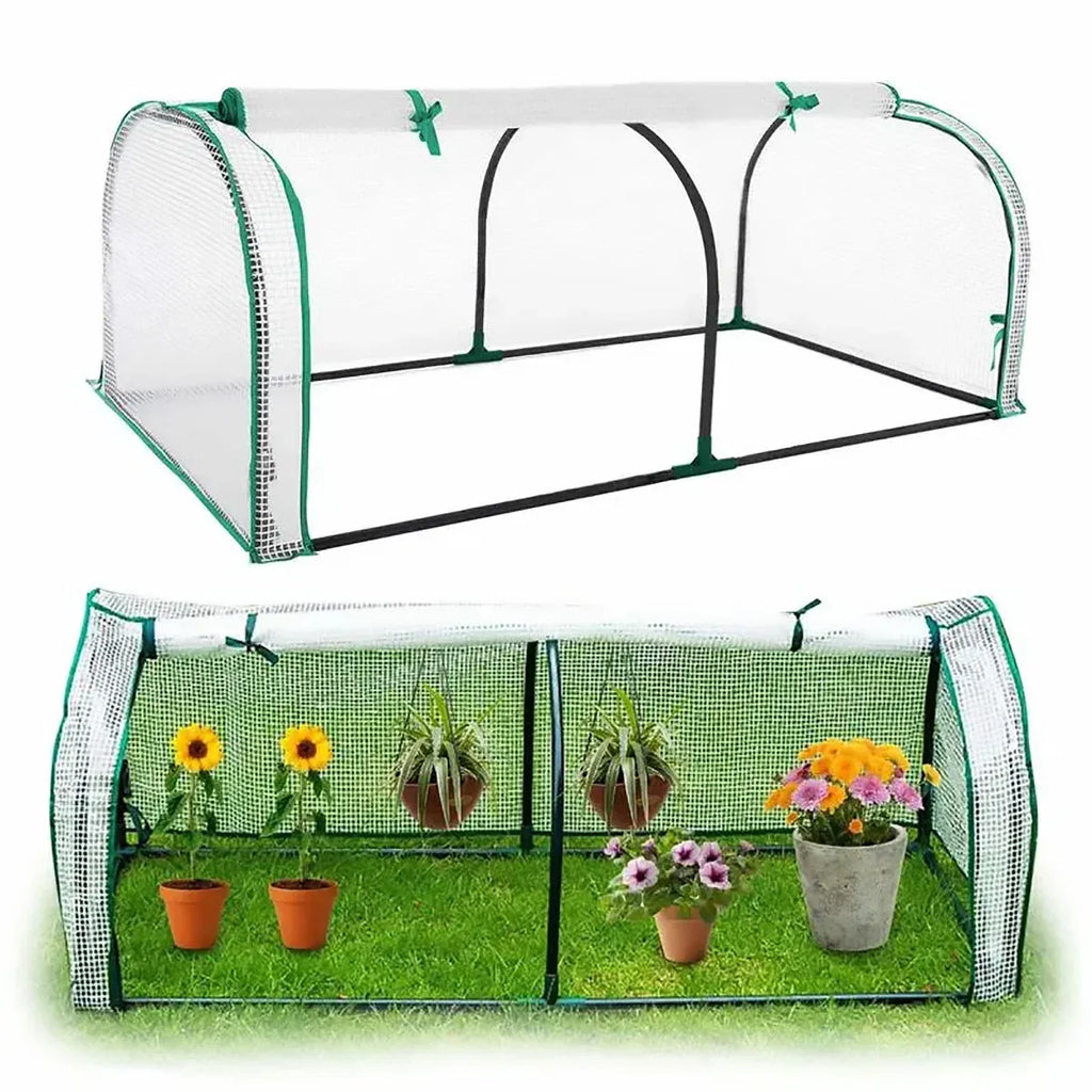 PVC Greenhouse Cover Replacement Plant Tent Garden Shelter No Frame - Transparent