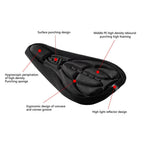 Thick Silicone Bike Seat Cover Comfort Gel Cycling Bicycle Saddle Cushion Pad - Set of 4 Colours