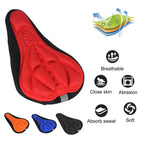 Thick Silicone Bike Seat Cover Comfort Gel Cycling Bicycle Saddle Cushion Pad - Set of 4 Colours