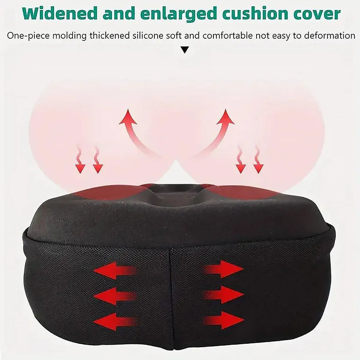 Soft Silicone Bicycle Seat Cover Comfortable Mountain Bike Cushion Thickened