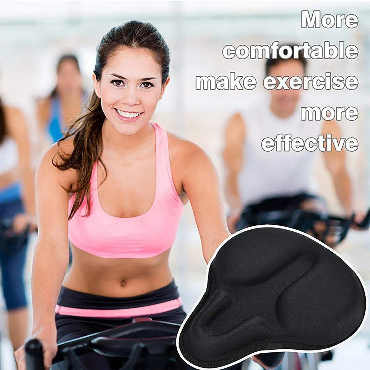Soft Silicone Bicycle Seat Cover Comfortable Mountain Bike Cushion Thickened