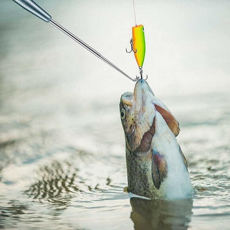 Fishing Hook Remover Stainless Steel Fishhook Dehooker Hook Detacher Extractor - Grey