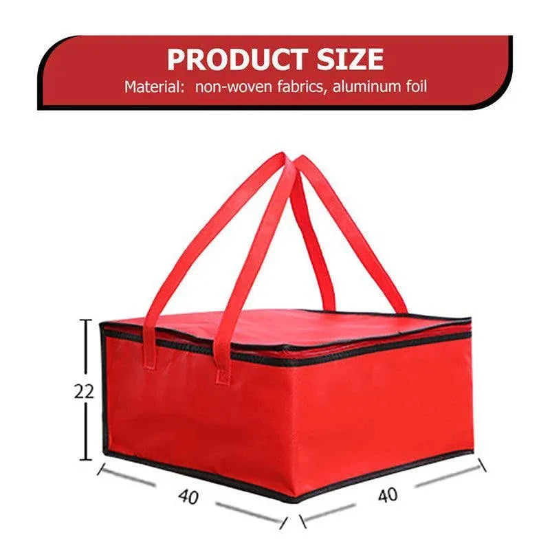 Pizza Delivery Bag Insulated Thermal Food Container Backpack Storage Insulated - White