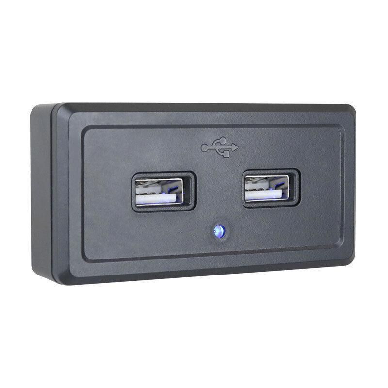 Dual USB Car Charger Socket Panel 5V 3.1A 12V 24V for Car RV Motorcycle