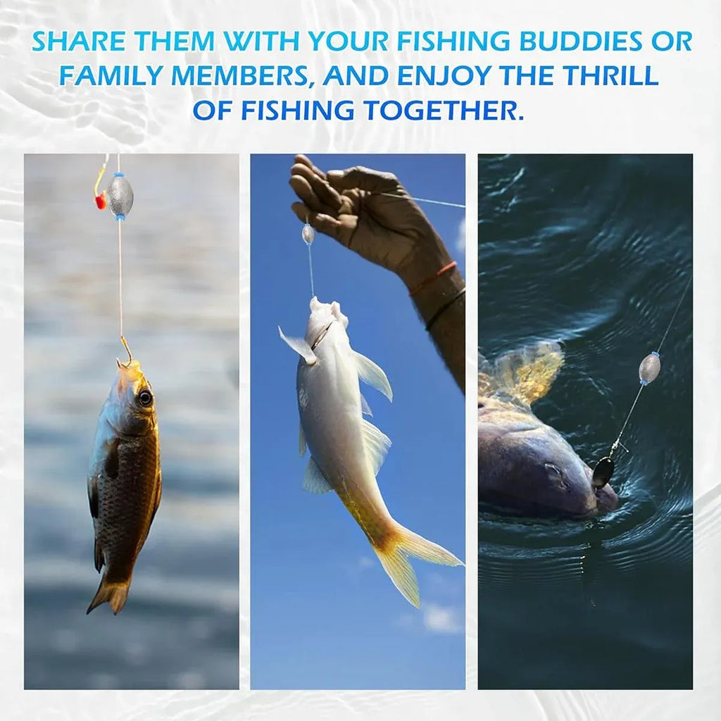 Egg Shaped Fishing Lead Sinker Plastic Core Raft Pole Weight Tackle Accessories