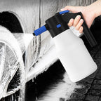 Cordless Electric Foam Sprayer 1.5L USB Rechargeable for Car and Garden, 1 Piece