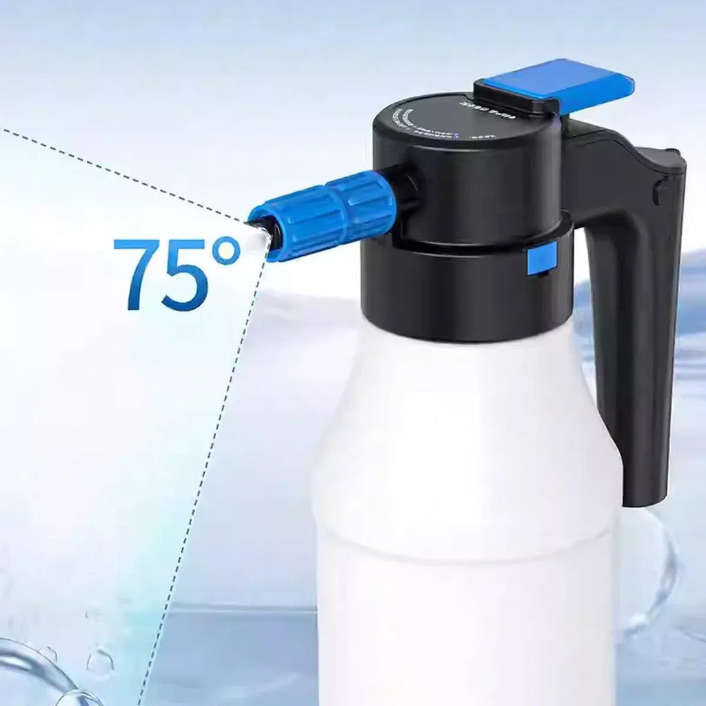 Cordless Electric Foam Sprayer 1.5L USB Rechargeable for Car and Garden, 1 Piece