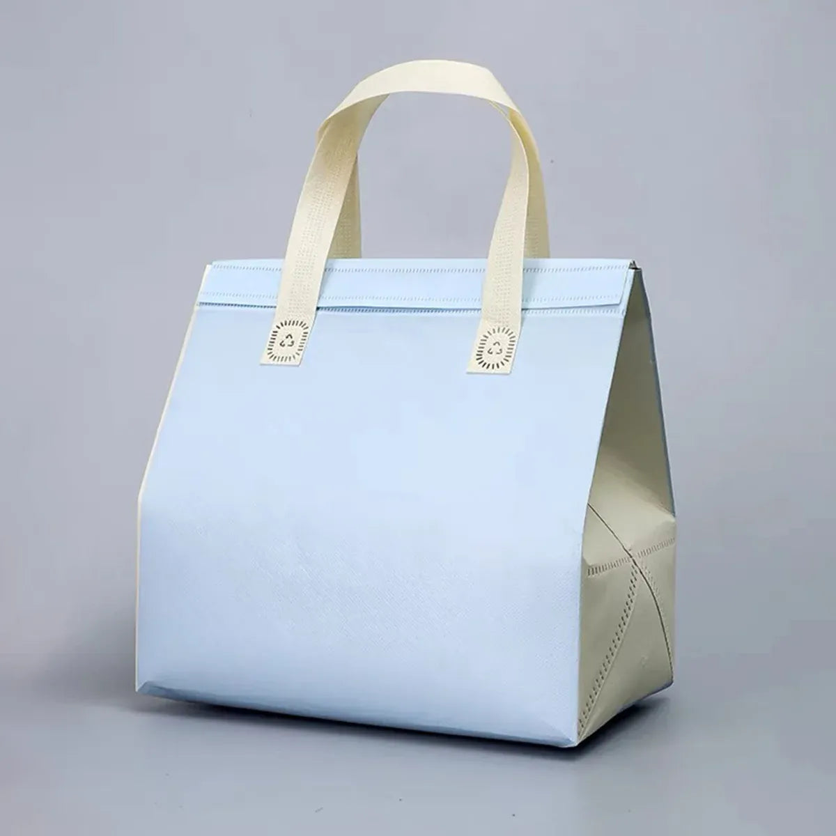 Packaging Bags 50pcs Thermal Insulated Takeaway Carrier Bags for Cups and Boxes - Blue