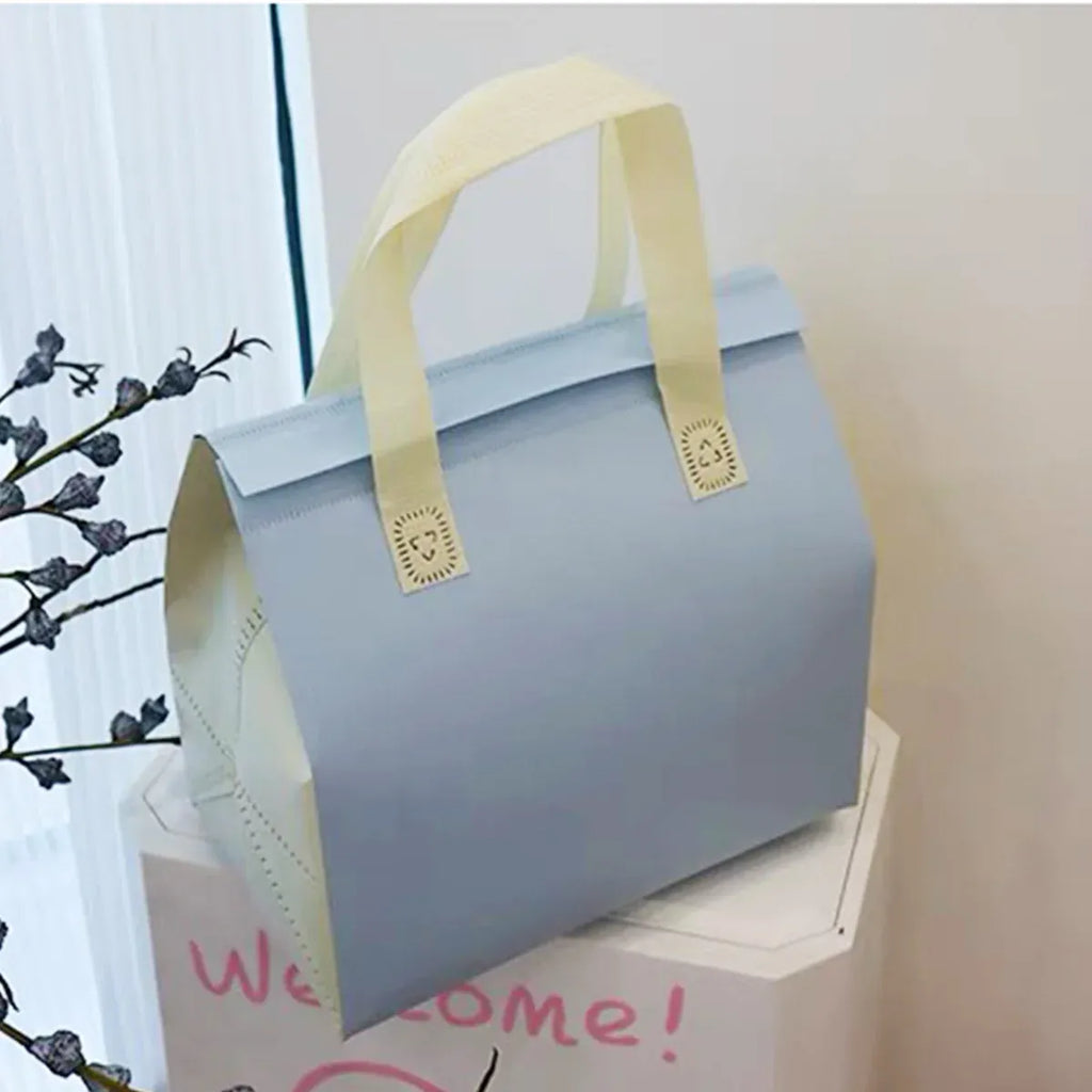 Packaging Bags 50pcs Thermal Insulated Takeaway Carrier Bags for Cups and Boxes - Green