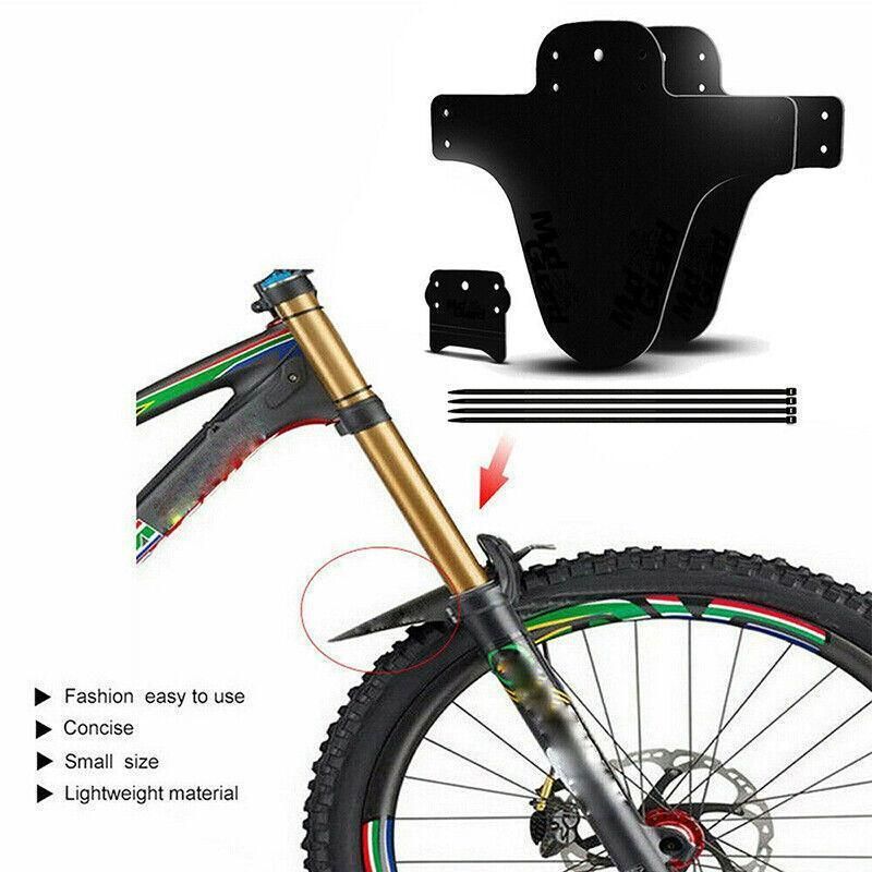Marsh Guard Bicycle Mudguard Mtb Fender Mud Guards Wings - Bicycle Front Fender - Black