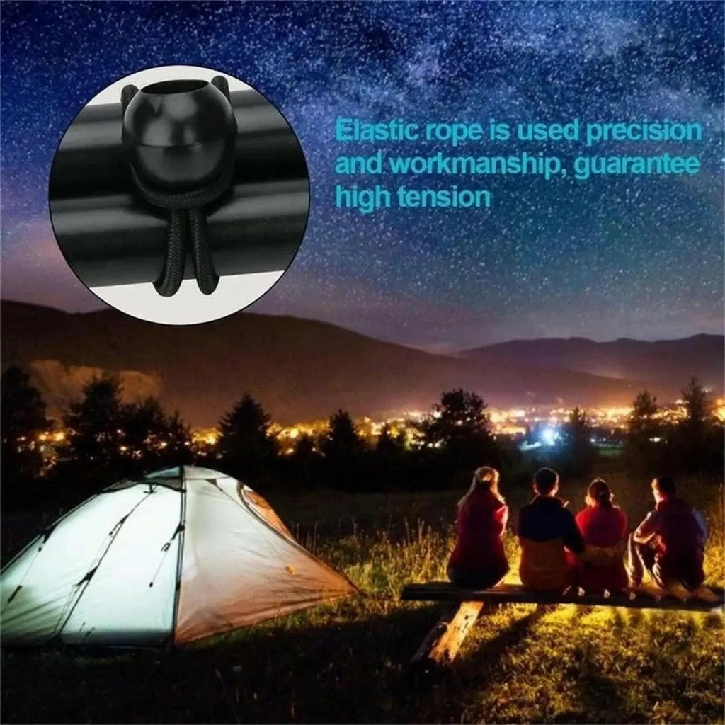25X Elastic Ball Rope Bungee Cord Tarp Tie Down Strap Camping Tent Luggage Cord