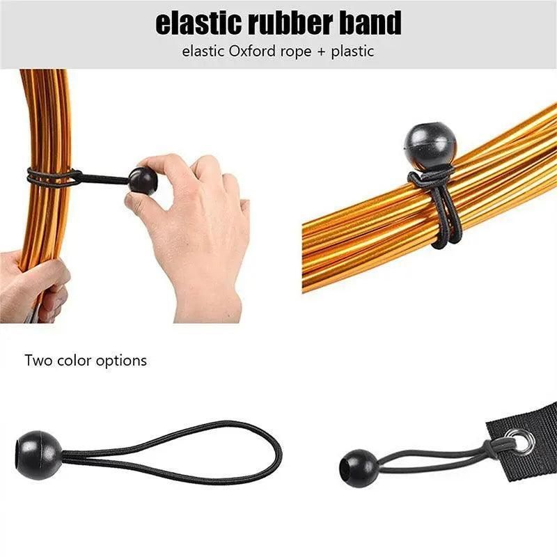 25X Elastic Ball Rope Bungee Cord Tarp Tie Down Strap Camping Tent Luggage Cord