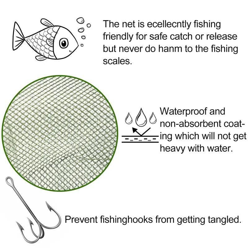 Fish Trap Crab Trap Nylon Mesh Fishing Trap Portable Fish Catcher Outdoor