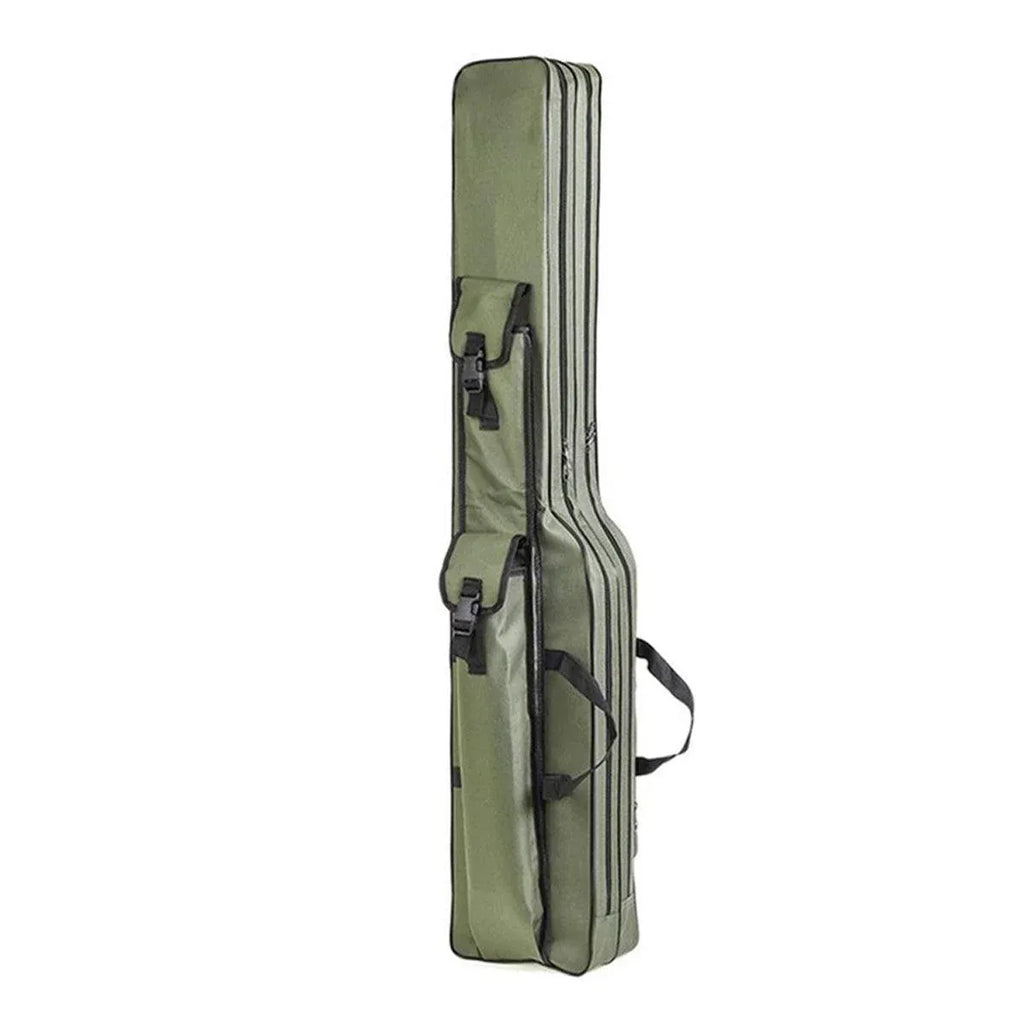 130cm Big Belly Fishing Tackle Bag Rod Storage Carry Case Outdoor Fishing Bag - Green
