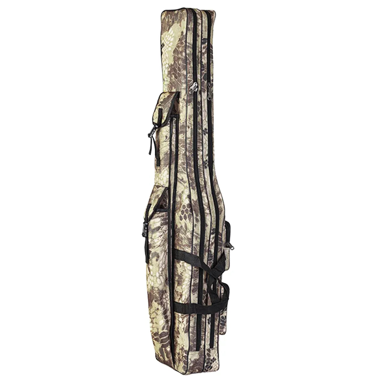 130cm Big Belly Fishing Tackle Bag Rod Storage Carry Case Outdoor Fishing Bag - Snake skin camouflage