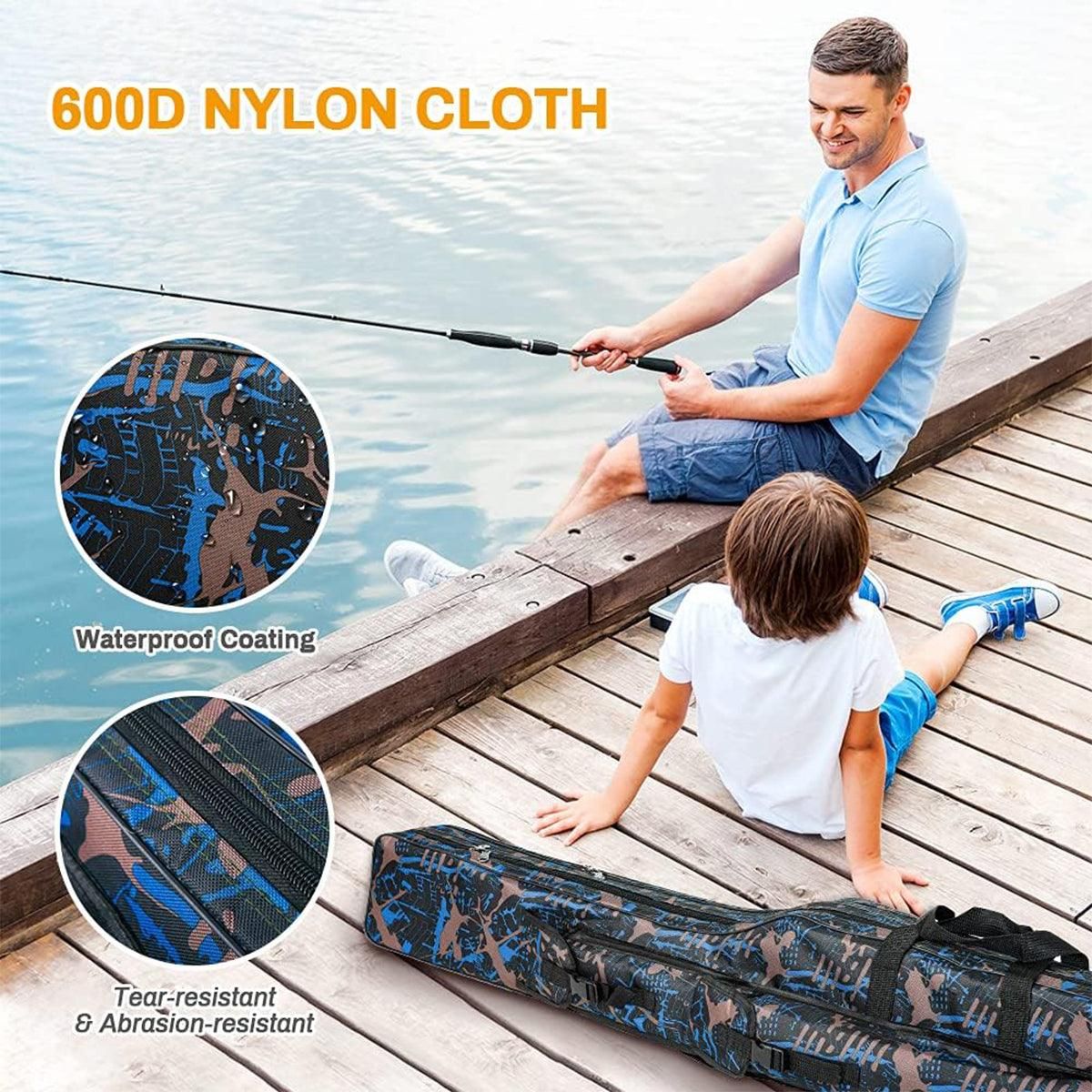 130cm Big Belly Fishing Tackle Bag Rod Storage Carry Case Outdoor Fishing Bag - Snake skin camouflage