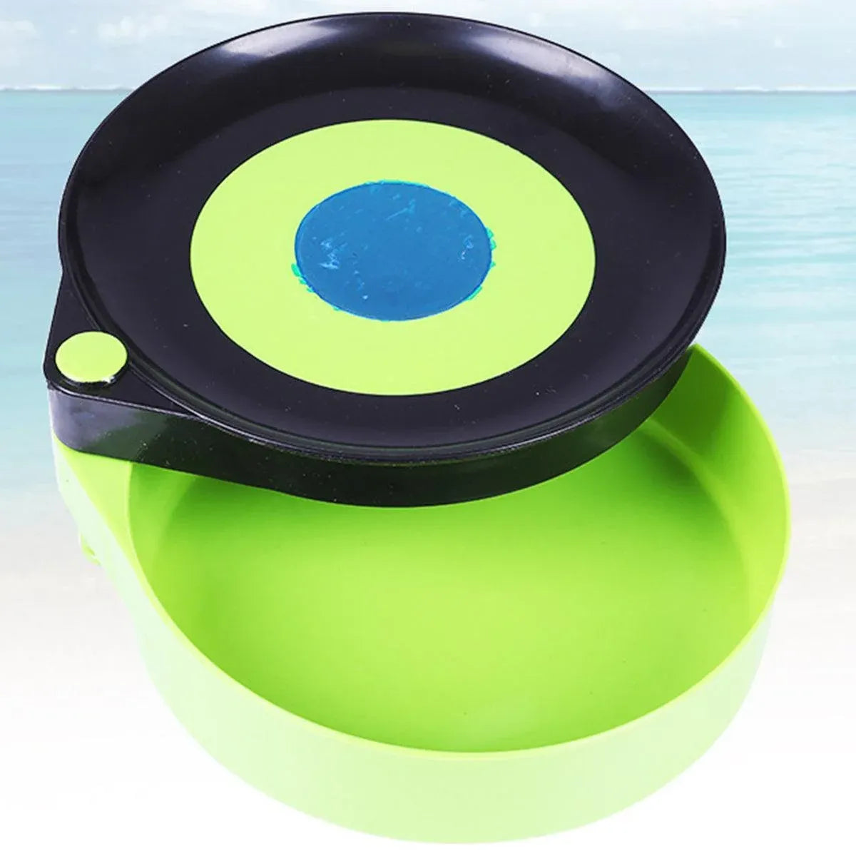 Magnetic Bait Tray Centre Fishing Tackle Box Feeder Holder for Carp Angling - Ground rod and clip