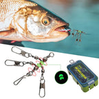 15pcs Wooden Shrimp Fishing Hooks Three Pronged Swivel Tackle Accessories Set - 2.8x4.3cm