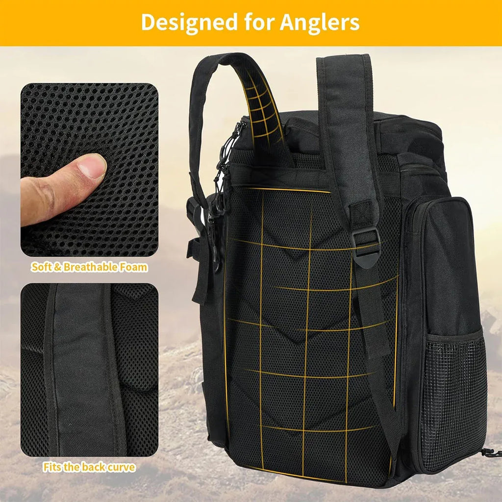 Fishing Backpack Outdoor Gear Bag Multi Pocket Camouflage Storage Bag Waterproof