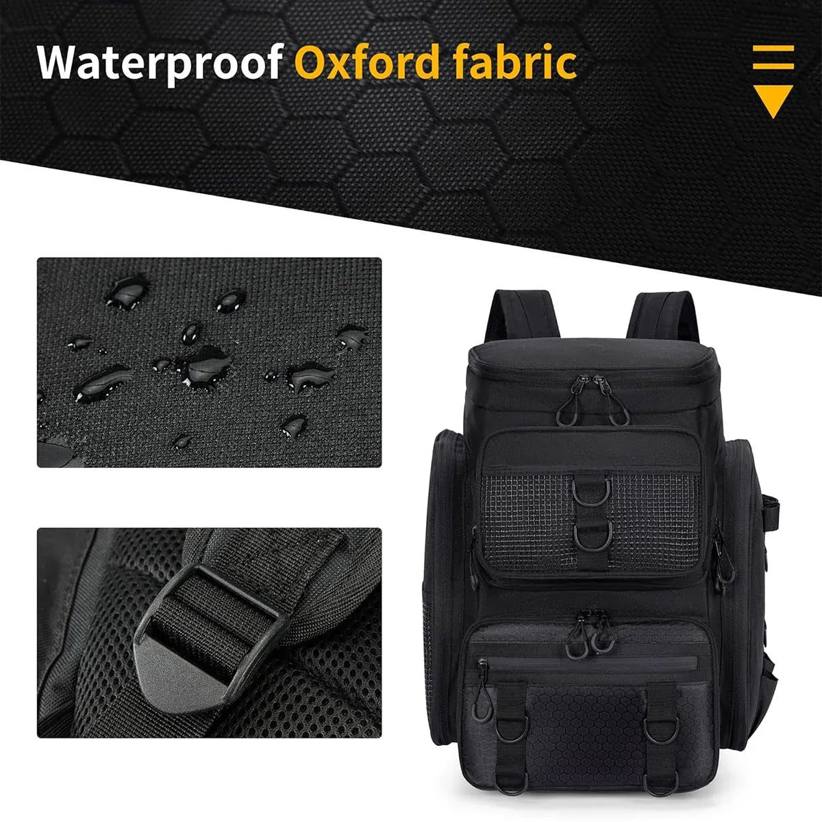 Fishing Backpack Outdoor Gear Bag Multi Pocket Camouflage Storage Bag Waterproof