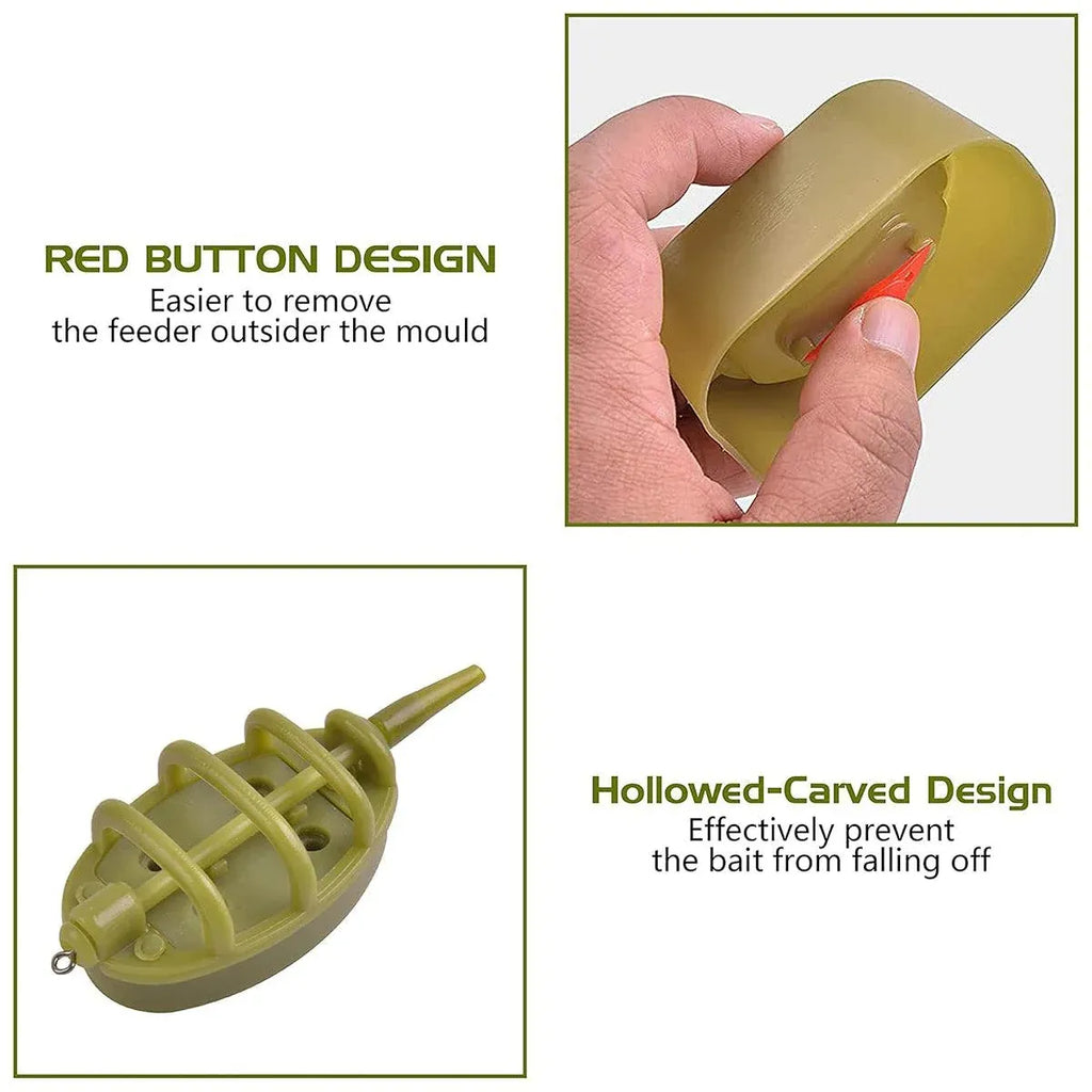 Feeder Nest Breaker Bait Tool Fishing Tackle Accessories for Carp and Baiting - 15g/20g/25g/35g