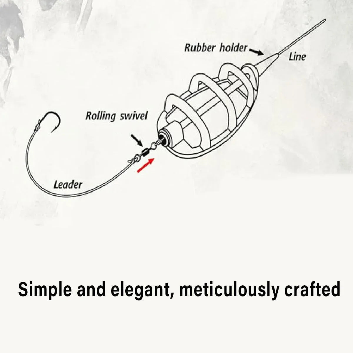 Feeder Nest Breaker Bait Tool Fishing Tackle Accessories for Carp and Baiting - 15g/20g/25g/35g