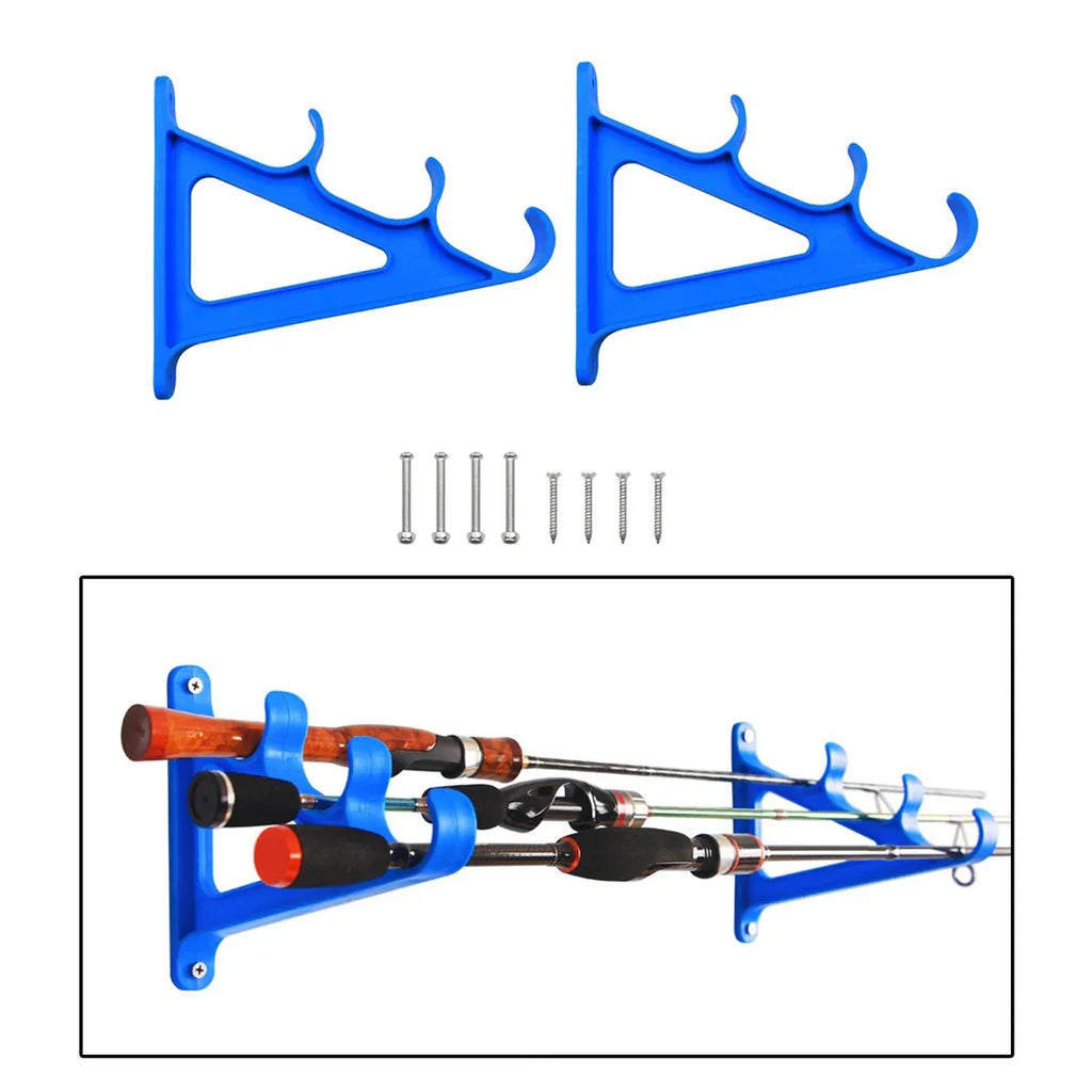 Fishing Rod Holder 3 Rod Capacity Durable for Offshore Kayak Surf - Blue