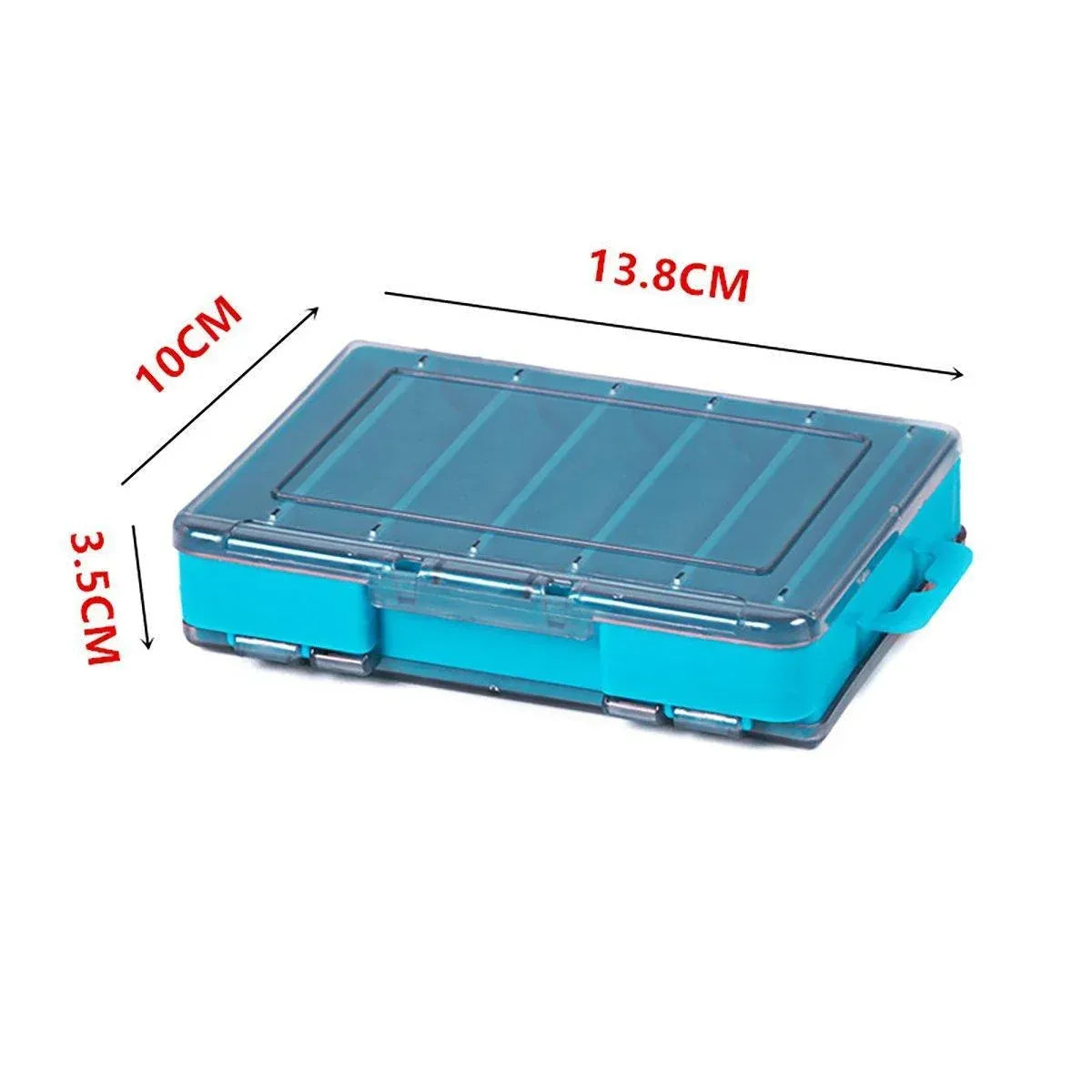 Multifunctional Fishing Bait Storage Box Accessories Gear Organizer Tool Box - Blue-S