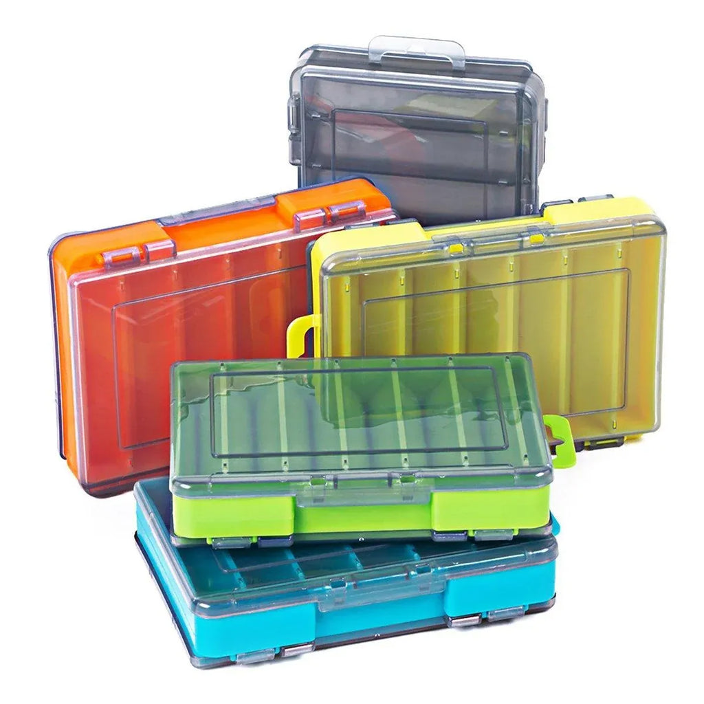 Multifunctional Fishing Bait Storage Box Accessories Gear Organizer Tool Box - Blue-S