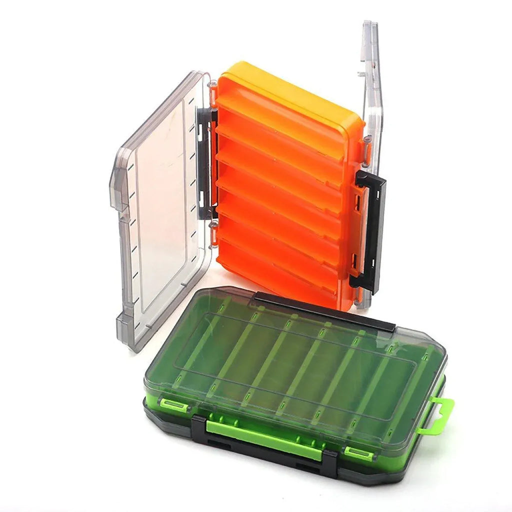 Multifunctional Fishing Bait Storage Box Accessories Gear Organizer Tool Box - Orange-S