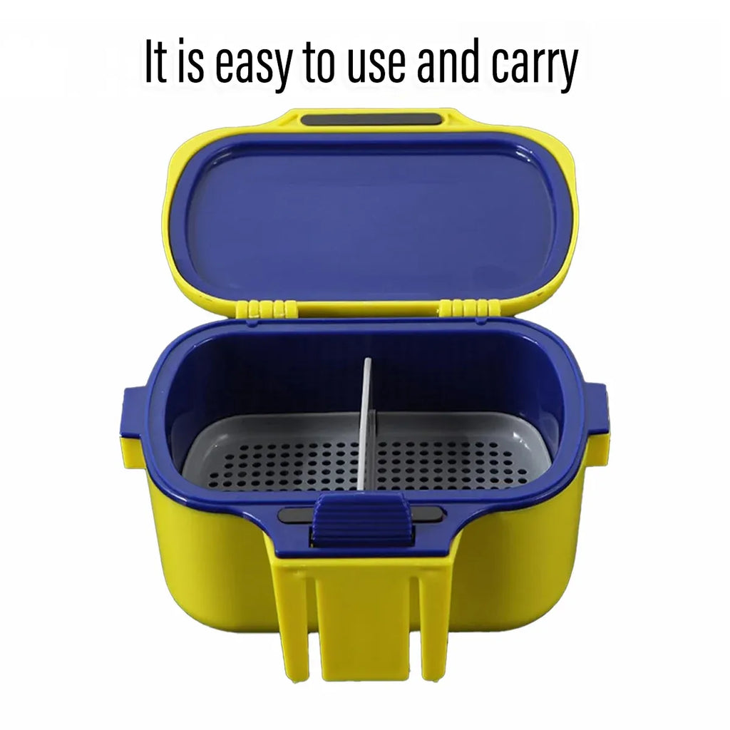 Fishing Bait Box Insulated Worm Container Live Bait Holder Portable Waist Can - White