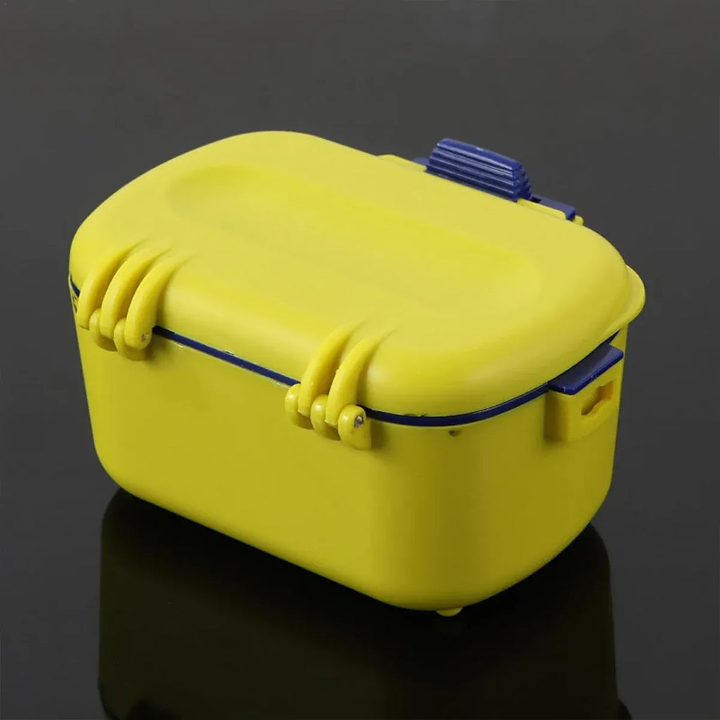Fishing Bait Box Insulated Worm Container Live Bait Holder Portable Waist Can - Yellow