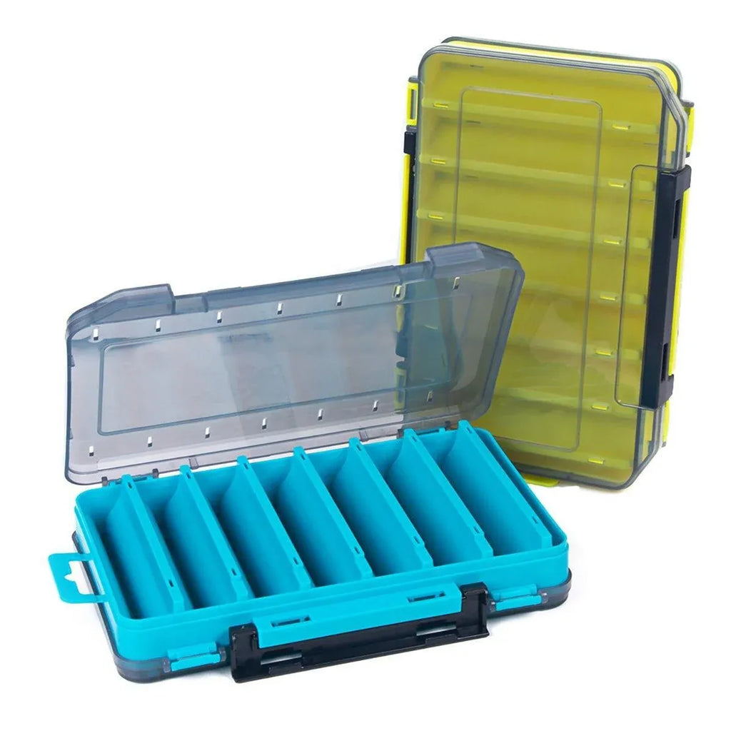 Multifunctional Fishing Bait Storage Box Accessories Gear Organizer Tool Box - Yellow-L