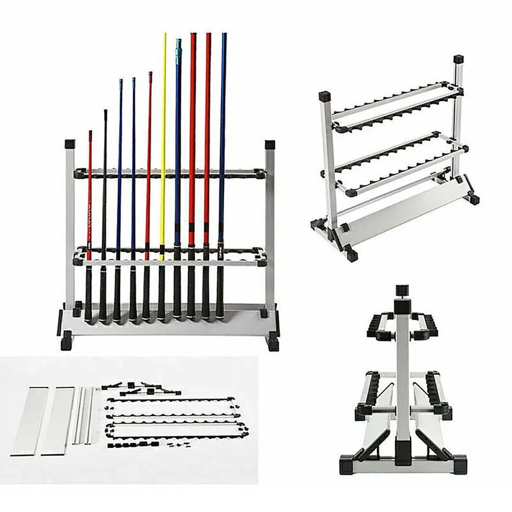 1 Fishing Rod Storage Rack with 24 Positions