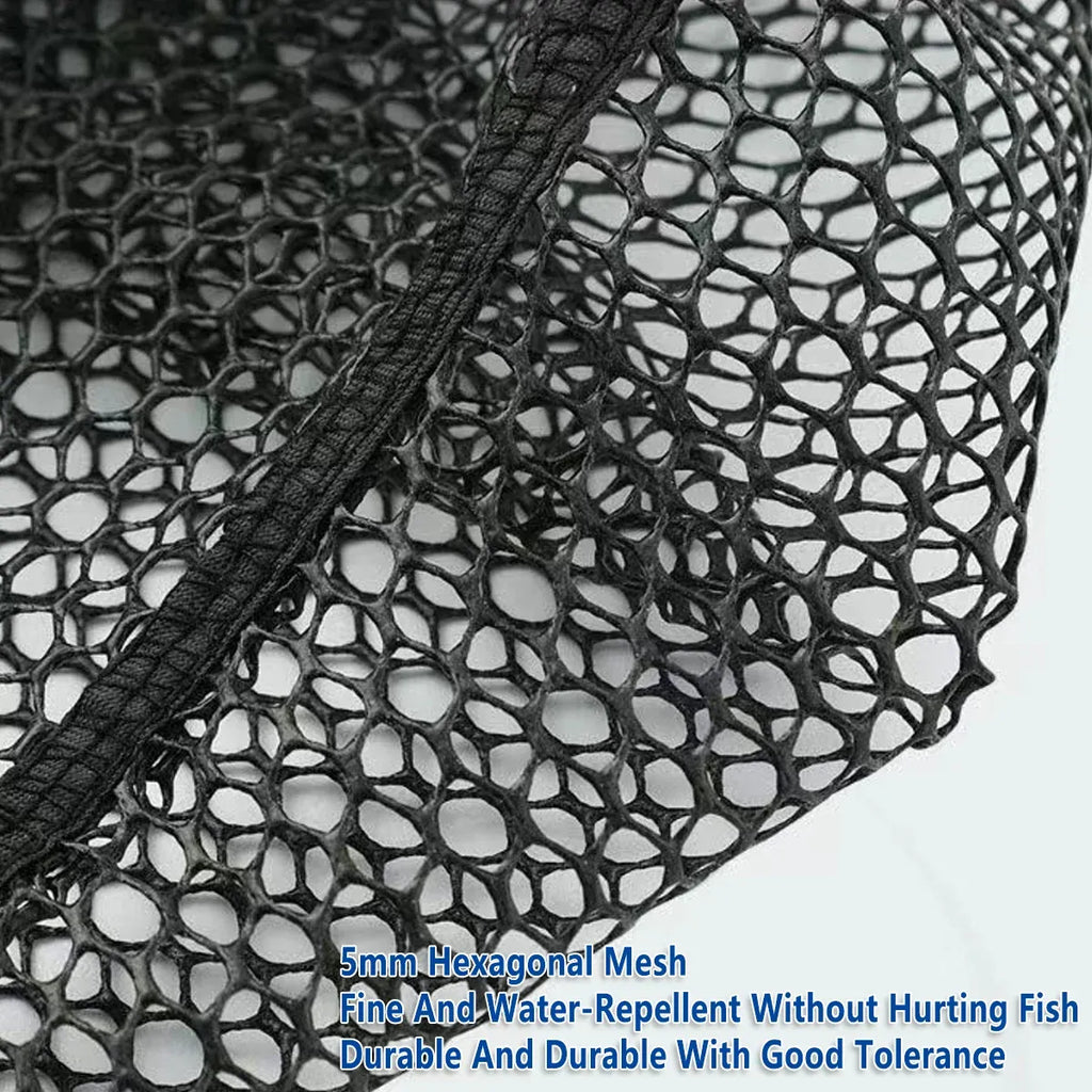 Folding Fishing Net Telescopic Aluminum Alloy Scoop Net Handheld Triangle Mesh