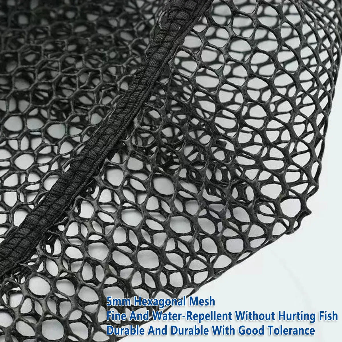 Folding Fishing Net Telescopic Aluminum Alloy Scoop Net Handheld Triangle Mesh