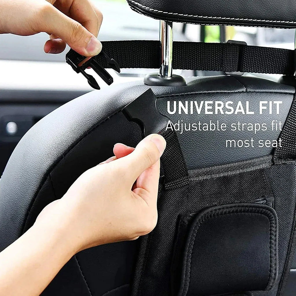 1 Pair Car Fishing Rod Holder Rear Seat Storage Rack Strap Belt Gear Organizer