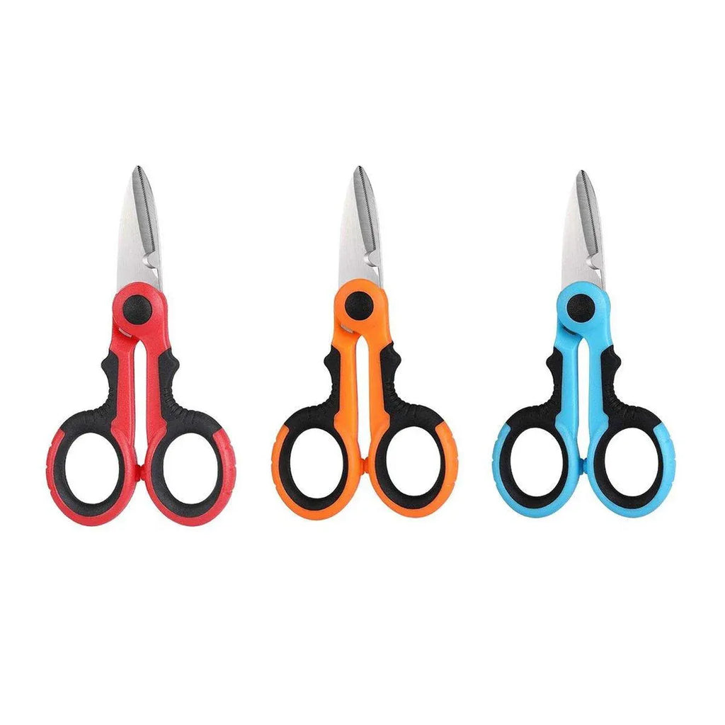 Multi Functional Serrated Fishing Scissors for Cutting Line Horse Fishing Gear - Orange