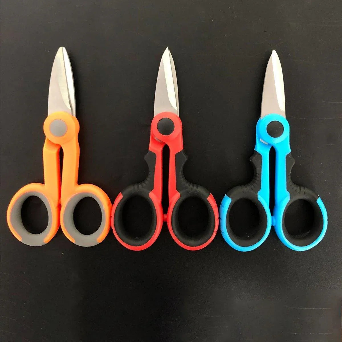 Multi Functional Serrated Fishing Scissors for Cutting Line Horse Fishing Gear - Orange