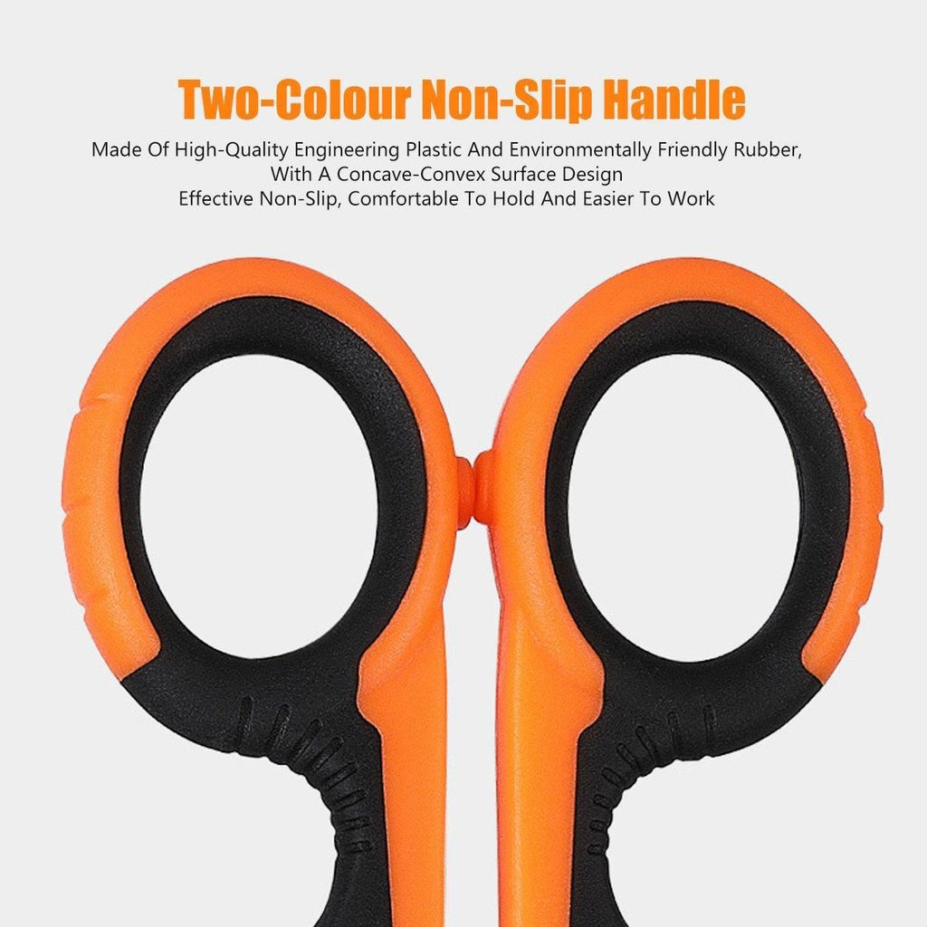 Multi Functional Serrated Fishing Scissors for Cutting Line Horse Fishing Gear - Red
