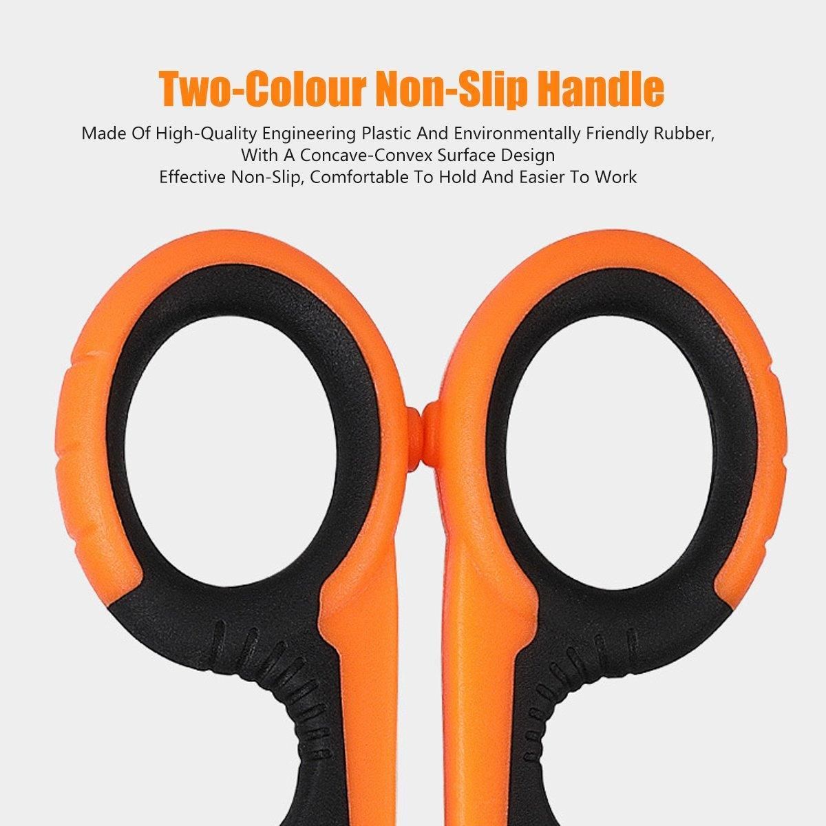 Multi Functional Serrated Fishing Scissors for Cutting Line Horse Fishing Gear - Red