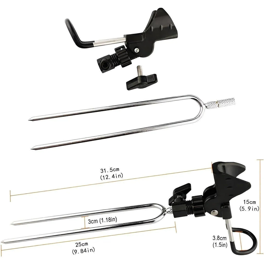 Fishing Rod Bracket Setter Pole Stand Hook Holder Rack Tip-Up Ground Fishing Rod