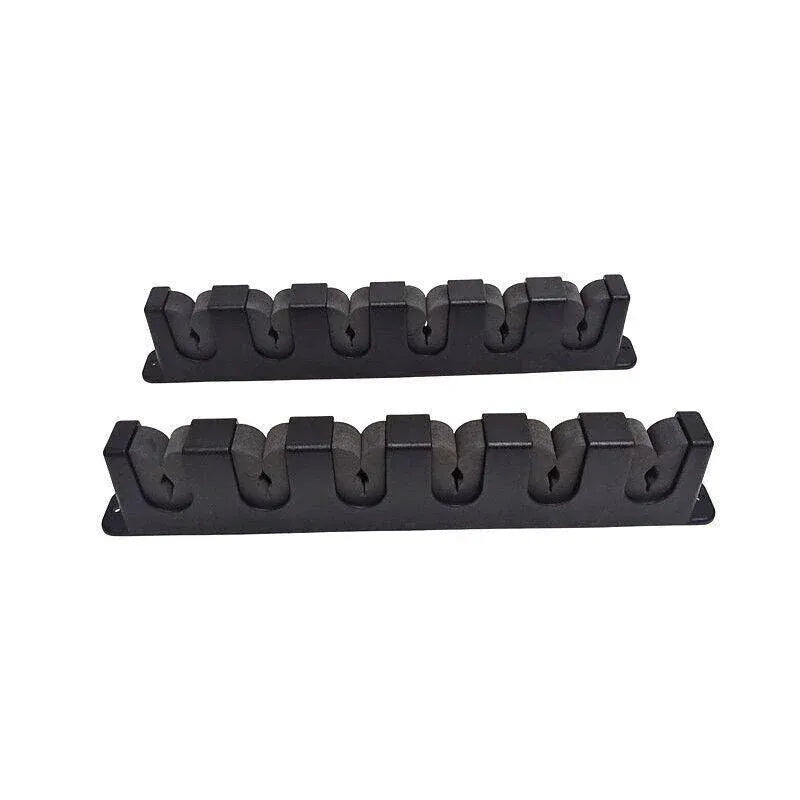 Wall Mount Fishing Rod Holder Rack 6 Slot Pole Storage Stand with Screws