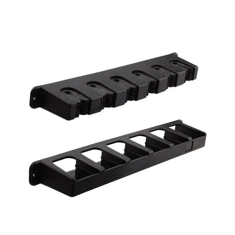 Wall Mount Fishing Rod Holder Rack 6 Slot Pole Storage Stand with Screws