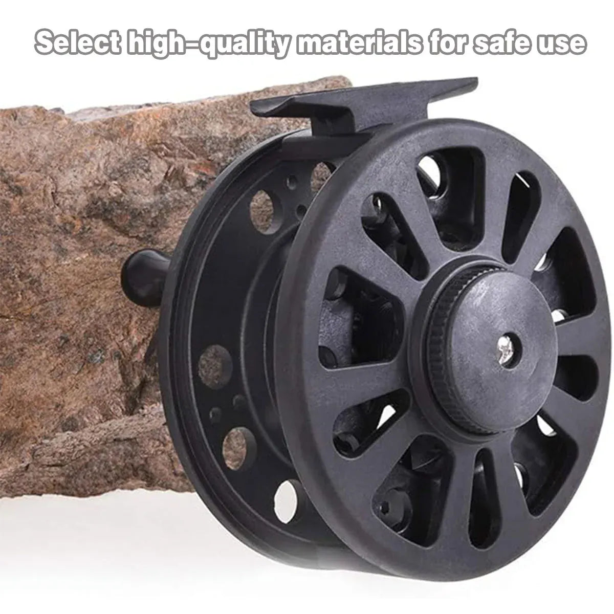 Plastic Front Wheel Fishing Gear Fly Fishing Tool Lightweight Fishing Accessory - 7.9X2.57cm