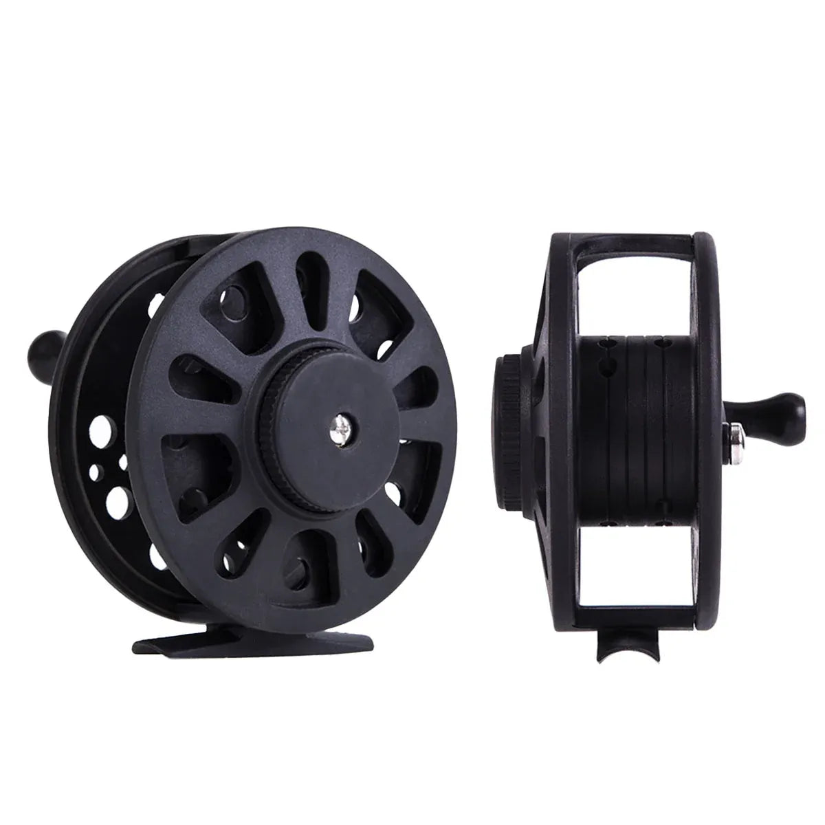 Plastic Front Wheel Fishing Gear Fly Fishing Tool Lightweight Fishing Accessory - 7.9X2.57cm